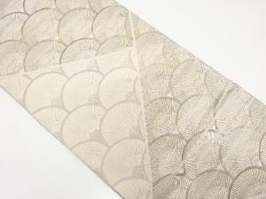 アンティーク　松青海波模様織り出し袋帯（材料）